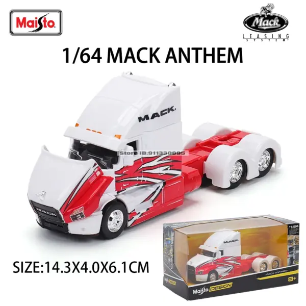 Maisto 1:64 Mercedes-Benz MACK Trailer Model - Image 9