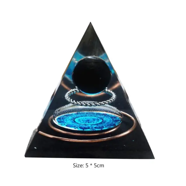 5cm Natural Stone Orgonite Pyramid Crystal - Image 10
