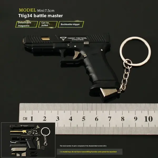 Mini Gun Charm Keychain Glock Model 1:3 Scale - Image 13