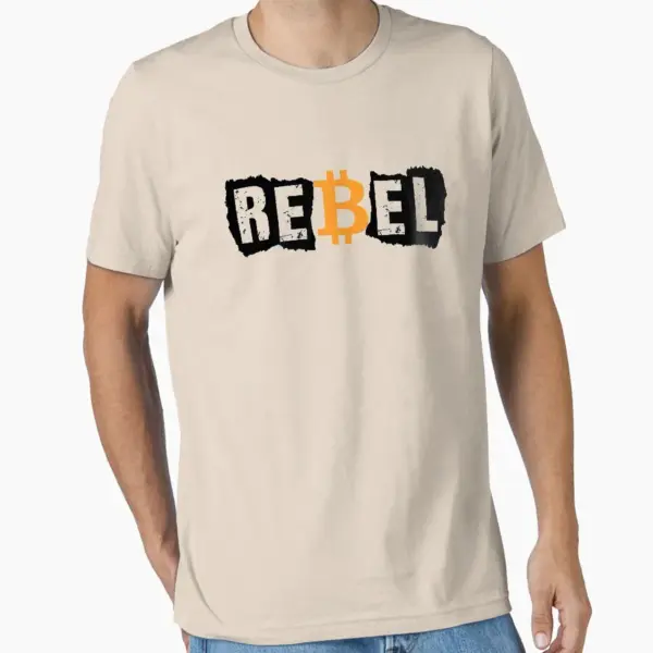 Bitcoin Rebel Cryptocurrency T-Shirt for Men - Image 10