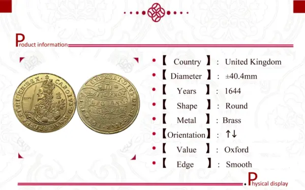 Great Britain Gold Brass Commemorative Coin - Image 6