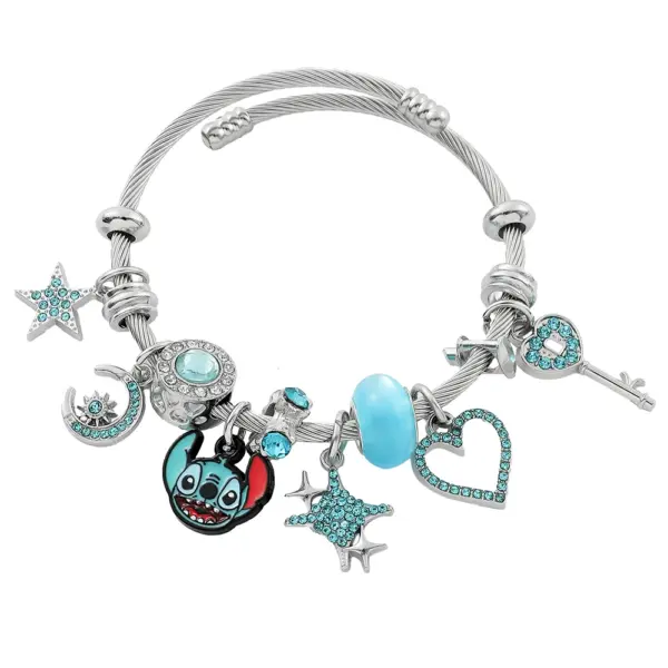 Trendy Disney Stitch Heart Beaded Bracelet - Image 11