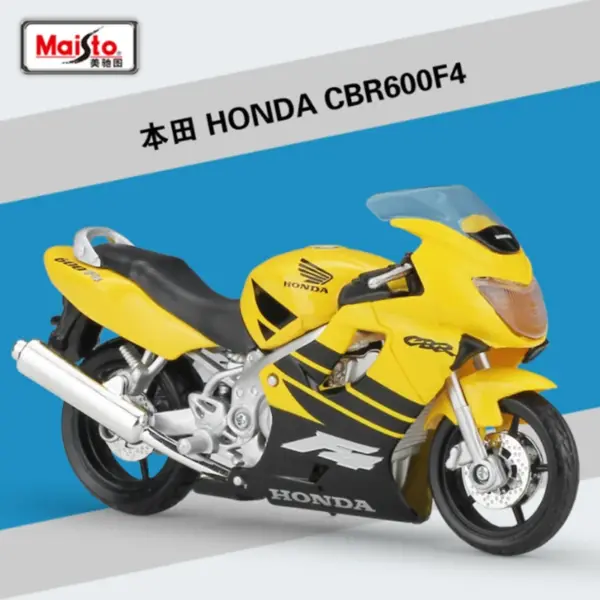 Maisto 1:18 Honda CBR 600F4 Diecast Motorcycle - Image 2