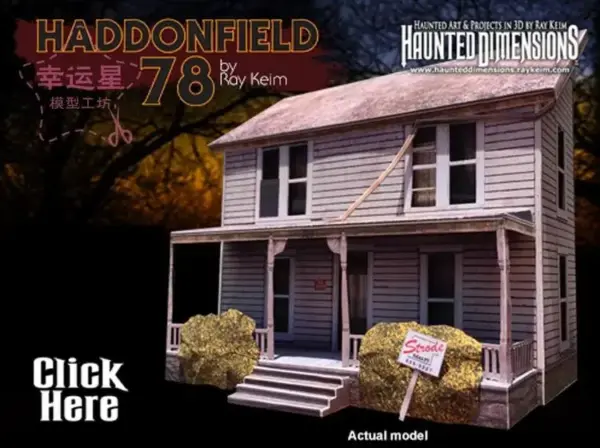 Haunted House 3D Paper Model Kit - Image 11