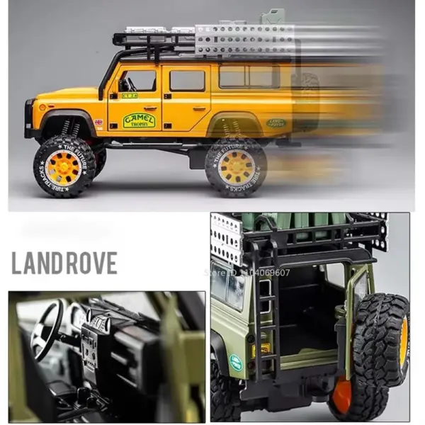 1:28 Scale Land Rover Defender Diecast Model - Image 3
