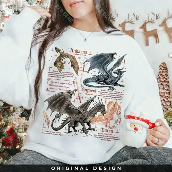 Women’s Dragon Wing College Sweatshirt - Image 2