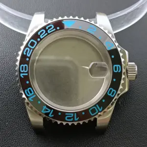 NH35 GMT Steel Watch Case 40.5mm Silver 254 S46ad1c887922475db19aca73536ce7483 1