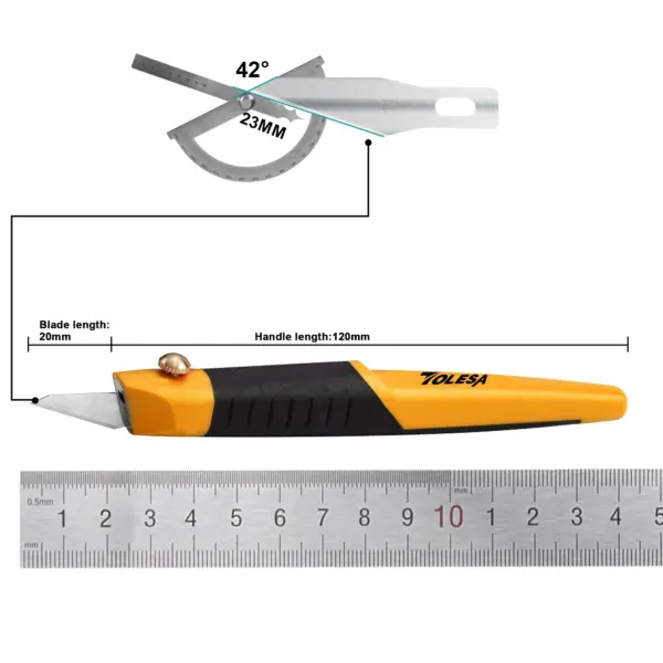 Tolesa Precision Craft Knife Set with 13 Blades - Image 2