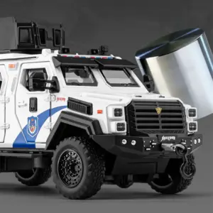 1:32 Alloy Police Armored Car Model 9 S4744365e864f4a13bdbfd7b9463db63ax