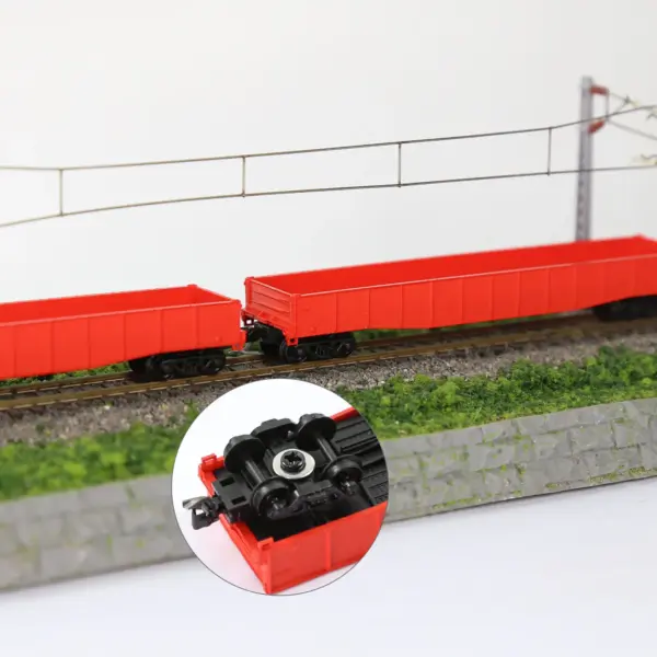 24pcs N Scale Model Train Bogies with Wheels - Image 6