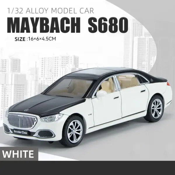 1:32 Scale Mercedes Benz Maybach S680 Model - Image 7