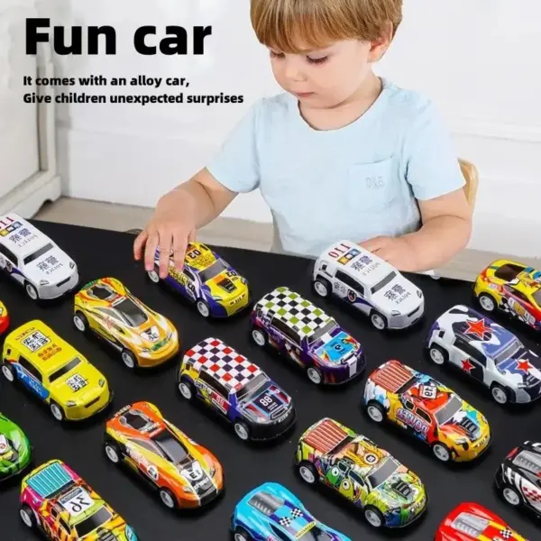 Alloy Pull-Back Car Set with Storage Bag - Image 6
