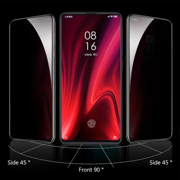 4PCS Privacy Glass for Xiaomi Redmi Devices - Image 3