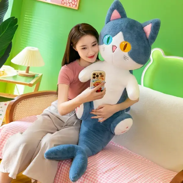 Pupil Shark Cat Plush Doll Pillow 135cm - Image 2