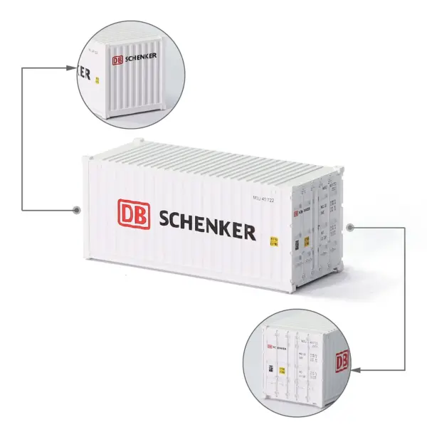 N Scale 1/160 20ft Shipping Container Model - Image 10