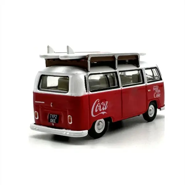 1:76 Diecast Coca-Cola Tourist Bus Model - Image 4