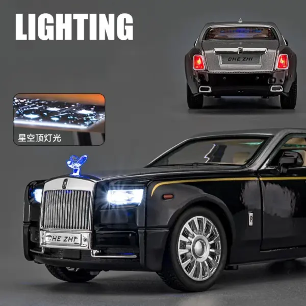 1:24 Rolls Royce Phantom Diecast Model Car - Image 4