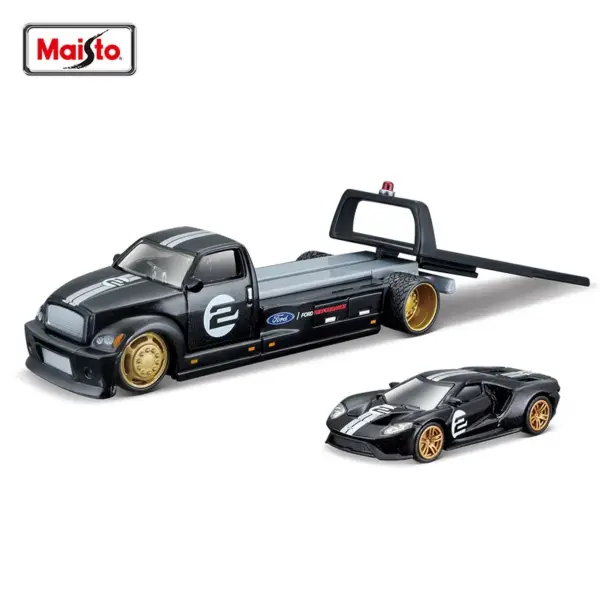 Maisto 1:64 Diecast Transport Trailer Set - Image 3