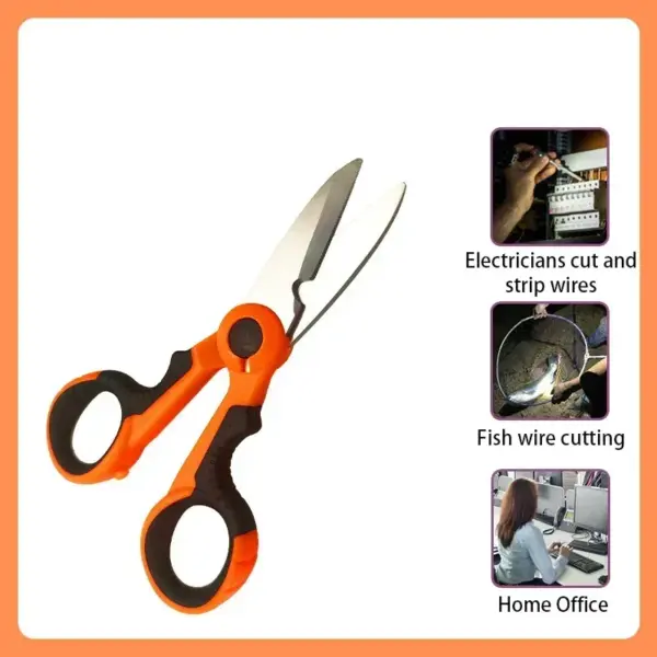 High Carbon Steel Multifunctional Scissors - Image 4