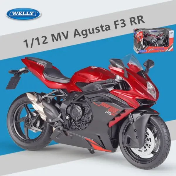 WELLY 1:12 MV Agusta F3 RR Diecast Motorcycle - Image 7