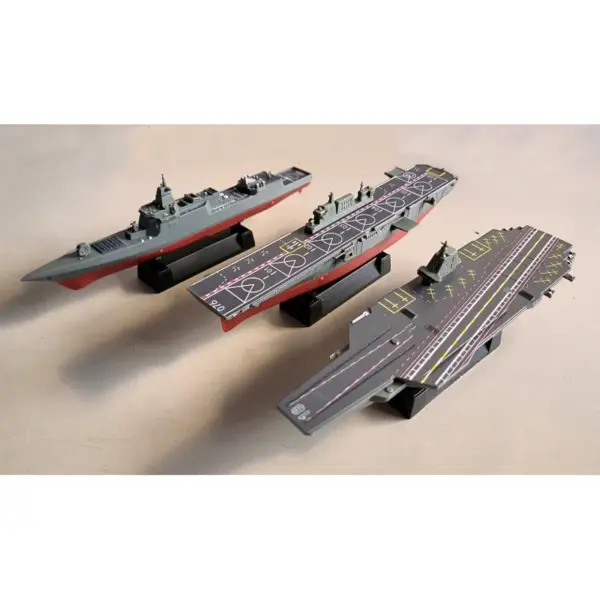 8pcs 1:800 Assembled Warship Model Set - Image 4