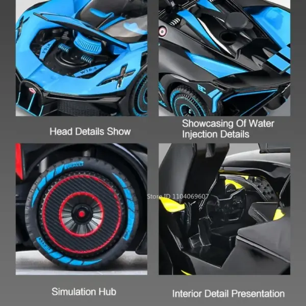 1:24 Scale Bolide Diecast Car Model - Image 3