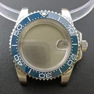 NH35 GMT Steel Watch Case 40.5mm Silver 251 S486ca496163d46f28d0d0286a51accddc 1