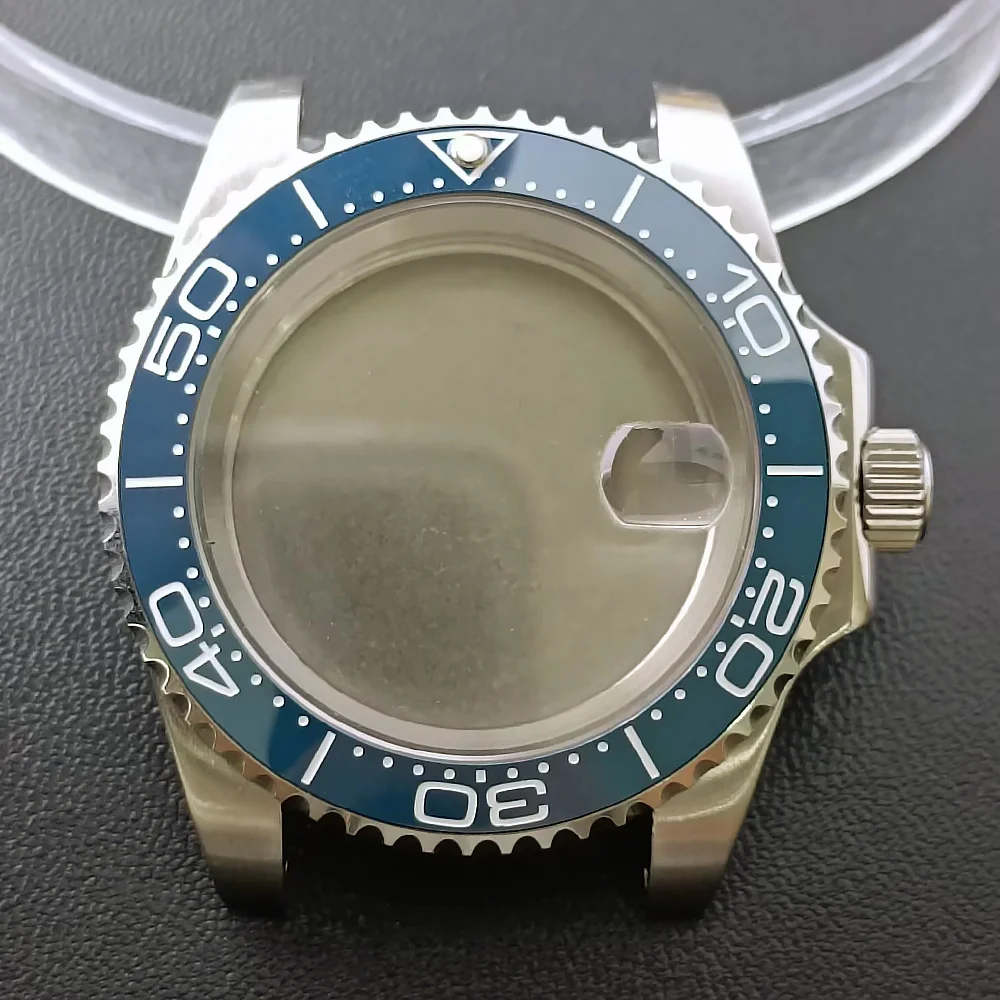 NH35 GMT Steel Watch Case 40.5mm Silver 121 NH35 GMT Steel Watch Case 40.5mm Silver - Image 121