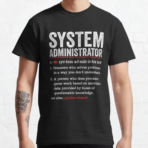 Funny System Administrator T-Shirt for Men - Image 6