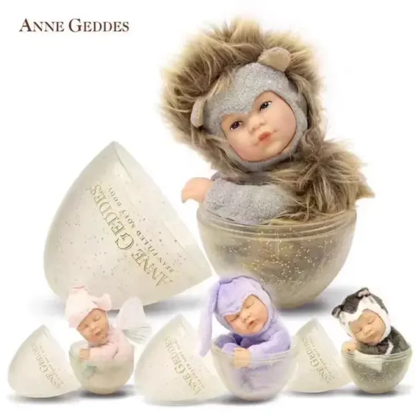 Anne Geddes Sleeping Baby Plush Doll in Egg - Image 3