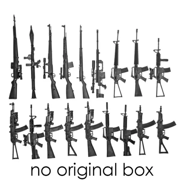 18 Pcs 1:6 Scale Model Guns Set - Image 7