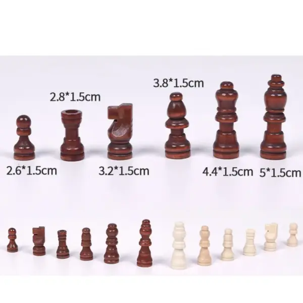 32 Wooden Chess Pieces Set for Enthusiasts - Image 10