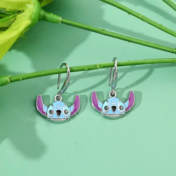 Kawaii Lilo & Stitch Drop Earrings - Image 4