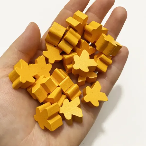 100PCS 16mm Wooden Meeples for Tabletop Games - Image 20