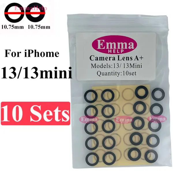 EmmaHelp 10-Pack Rear Camera Lens for iPhone Models - Image 16