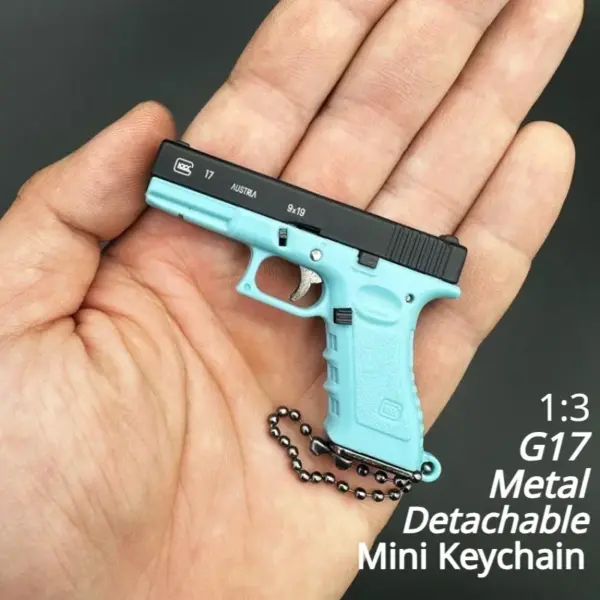 1:3 Scale G17 Metal Keychain Toy Gun