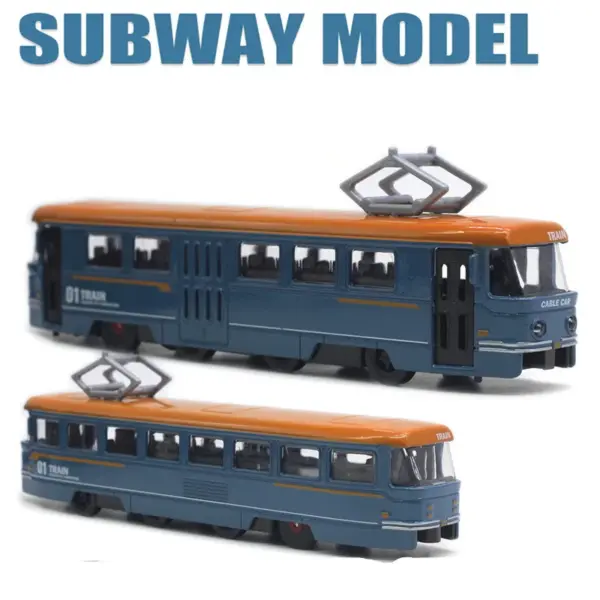90 Scale Alloy Retro Tram Model - Image 7