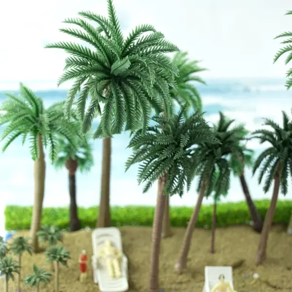 Miniature Palm Trees for HO Scale Models 5pcs - Image 6