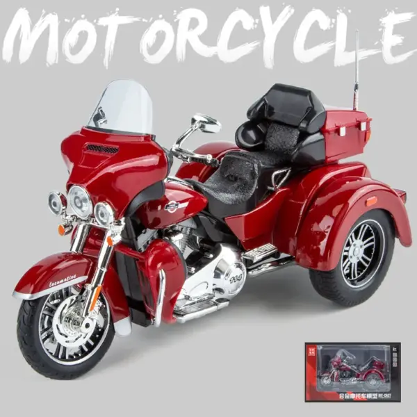 1:9 CVO Tri Glide Alloy Scale Motorcycle Model - Image 8