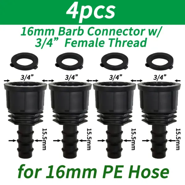 1/2 inches 3/4 inches Male Female Thread Hose Connector - Image 13
