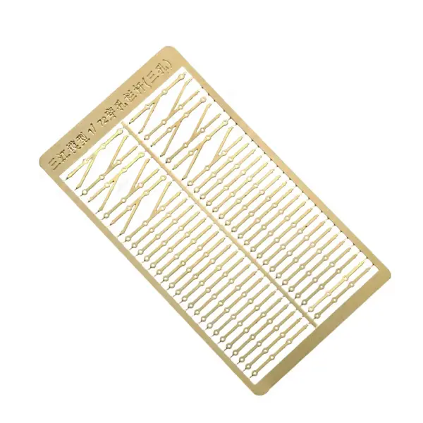 1:72 Brass Etched Railing Post Set for Boats - Image 5