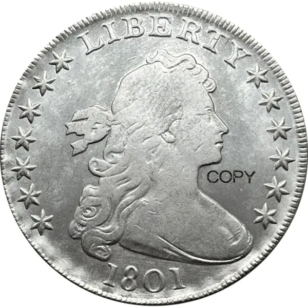 One Dollar Draped Bust Commemorative Coin Copy - Image 5
