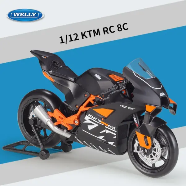 1:12 KTM RC 8C Diecast Motorcycle Model - Image 9