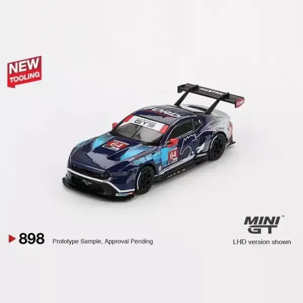 1:64 Alloy Diecast Porsche Ford GT3 R Model - Image 4
