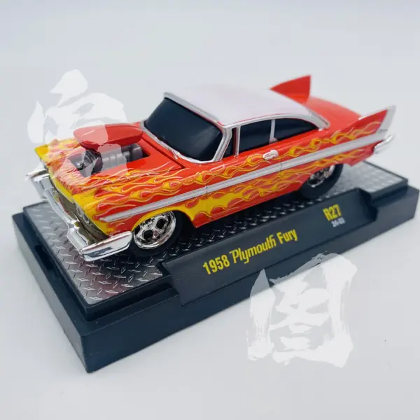1:64 Scale Diecast 1958 Plymouth Fury Model - Image 2
