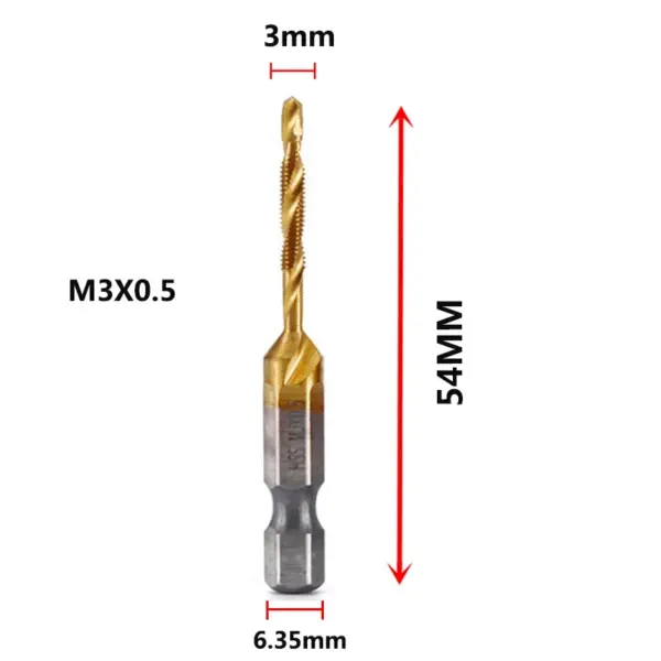 HSS Metric Tap Drill Bits Set M3 to M10 - Image 27