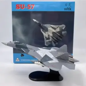 1:100 Scale Diecast SU57 Stealth Fighter Model