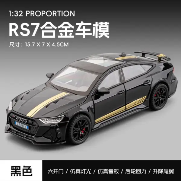 1:32 Audi RS7 Alloy Model Car Diecast Toy - Image 8