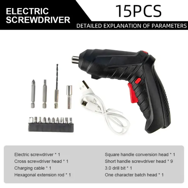 3.6V Cordless Electric Screwdriver Set - Image 8