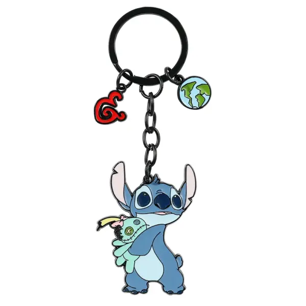 Disney Stitch Keychain Antique Silver Design - Image 13